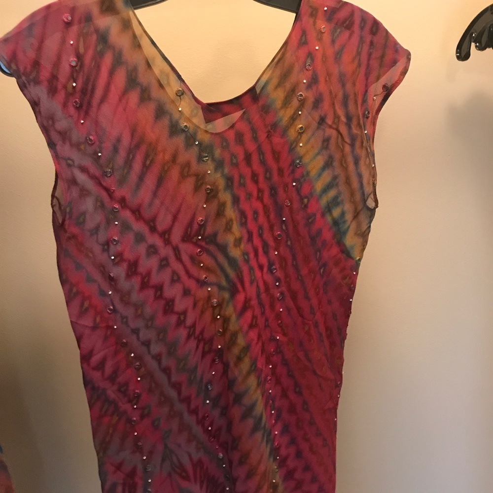 Carter Smith Tie Dye Silk Top
